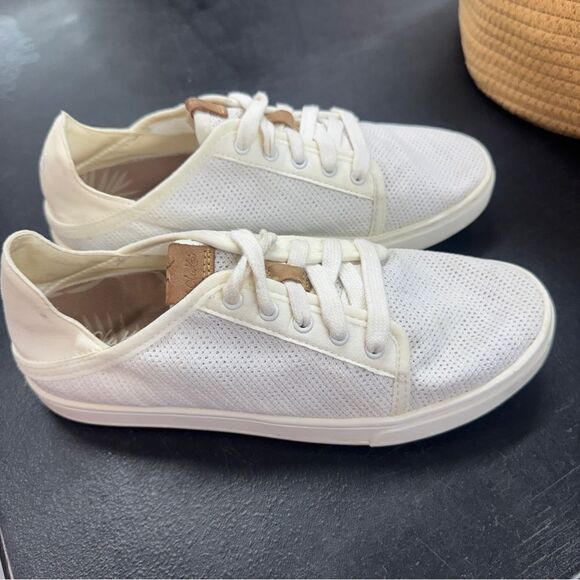 Olukai Pehuea White Slip-On Sneakers Women’s 6.5- excellent condition! - Picture 6 of 8
